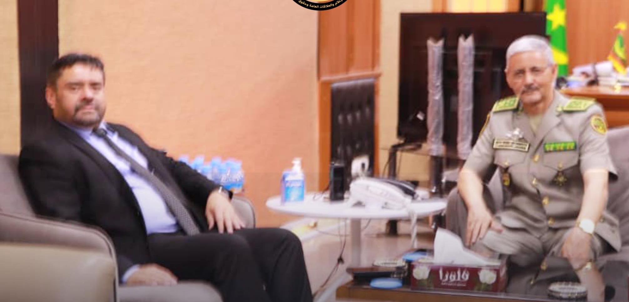 المدير العام للأمن الوطني مع سفير ليبيا