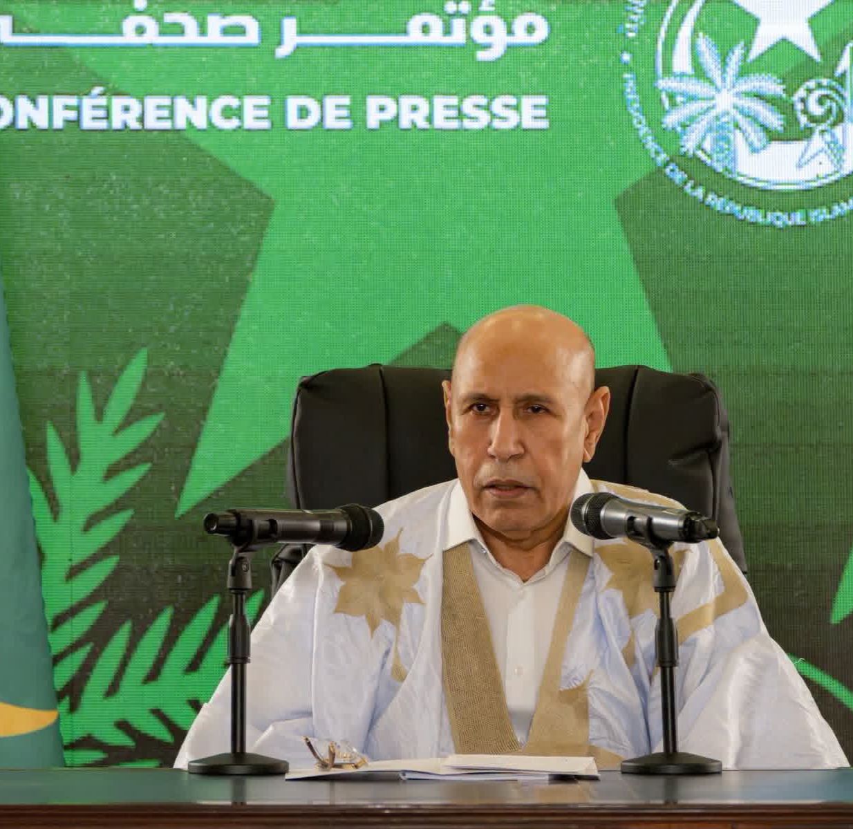 تغييب قضية الرئيس السابق ولد عبد العزيز من المؤتمر الصحفي لغزواني