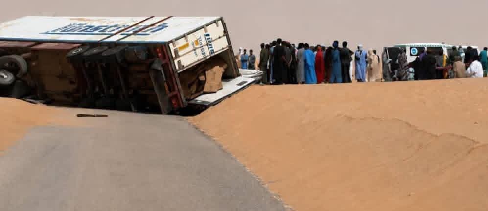 وفاة شخص وإصابة آخرين في حادث سير مؤلم على طريق نواكشوط_نواذيبو(صور)