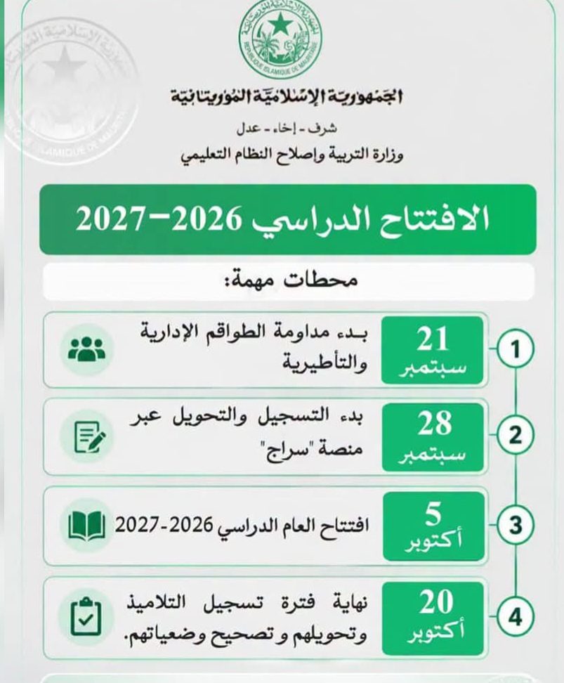 الإعلان عن موعد افتتاح السنة الدراسية الجديدة