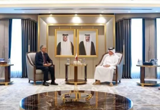 وزير قطري يستقبل سفير موريتانيا محمد ولد ببانه