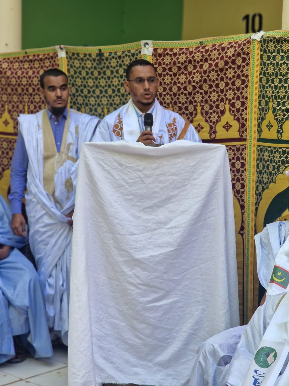 الإمام الفاضل الشاب محمد سيدي مالك الحاج المسؤول الأول عن محظرة "أبي دجانة" النموذجية لتحفيظ القرآن الكريم وتدريس العلوم الشرعية 