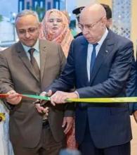 الرئيس محمد ولد الغزواني وبرفقته الرئيس المدير العام لشركة "سنيم" المهندس محمد فال ولد اتليميدي